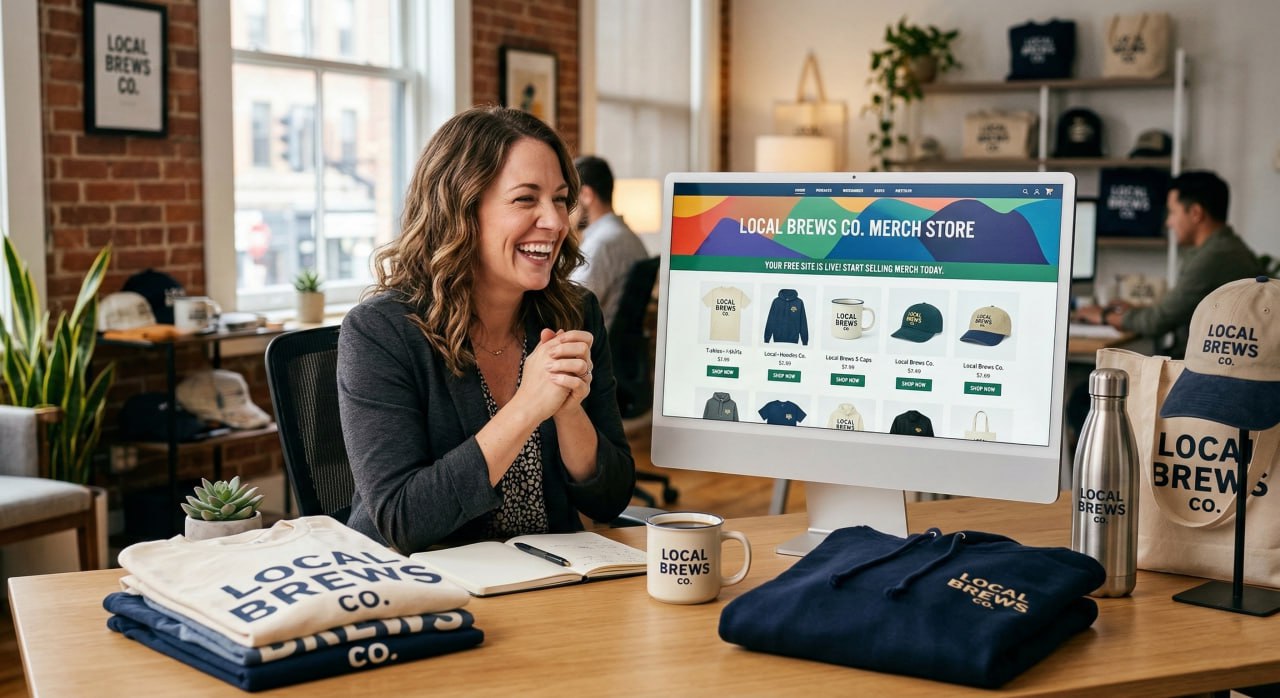 Custom branded merchandise